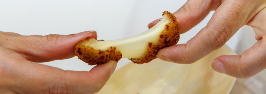 Snack de mozzarella y gouda de Eurofrits